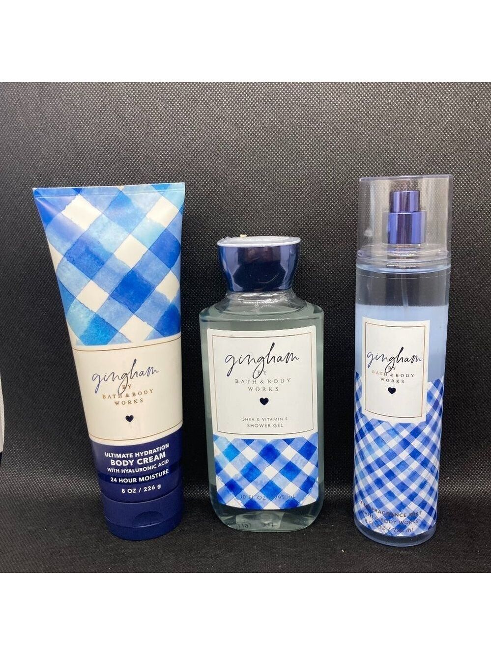 New set of “Gingham" by Bath and Body Works